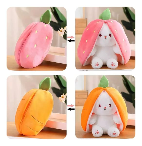 Peluche Conejo Diseño Frutilla 18cm - Imagen 3