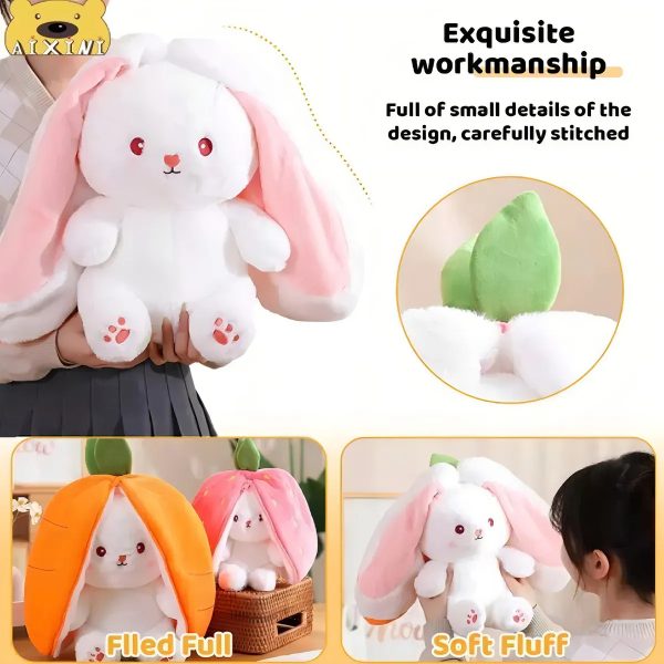 Peluche Conejo Diseño Frutilla 18cm - Imagen 4