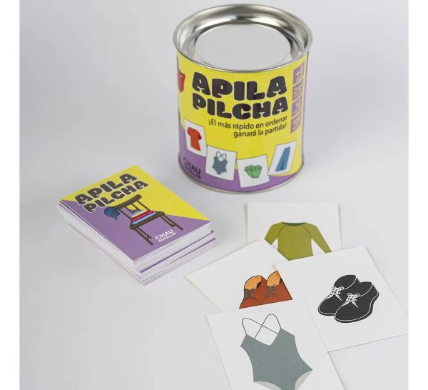 Juego De Mesa Apila Pilcha Chau Pantallas En Lata Familiar - Imagen 3
