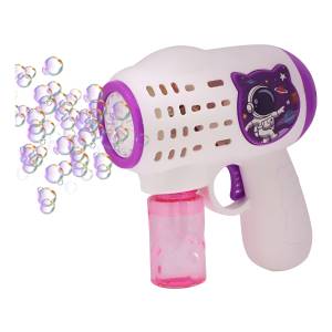 Pistola De Burbujas Astronauta Con Luz Blanco