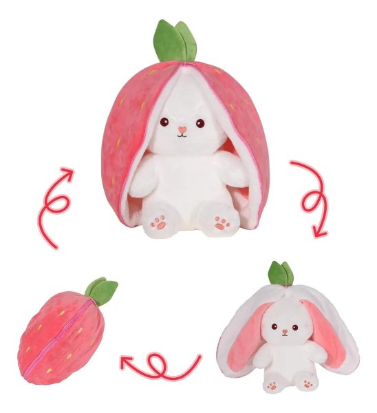Peluche Conejo Diseño Frutilla 18cm - Imagen 2