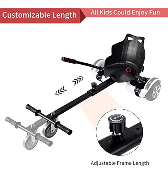 Silla Para Patineta Electrica Negra - Imagen 5
