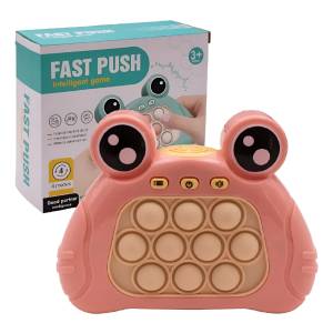 Consola Pop It Con Luz Y Sonido Rosa