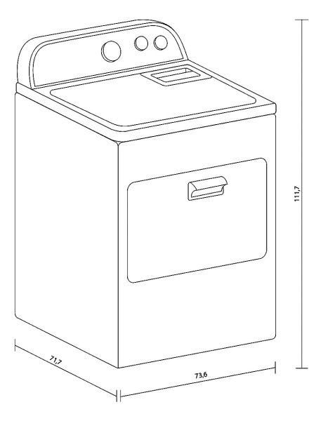 Secarropas Whirlpool 15kg Origen Usa A Gas Blanco - Imagen 3