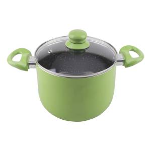 Olla De 18 Cm Con Interior Ceramico Modelo Verde