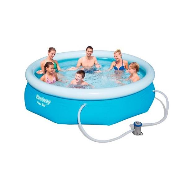 Ff Piscina Inflable Redonda Bestway 3638 Lts Bomba Y Filtro