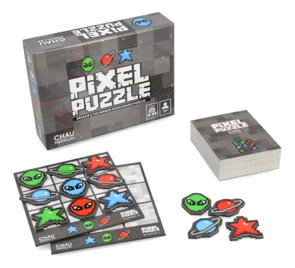 Juego De Mesa Pixel Puzzle +8 Con 40 Tarjetas - Imagen 3