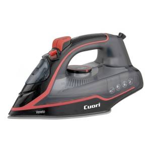 Plancha Vapor Cuori Veneto 2200w Cerámica Antiadherente Color Negro