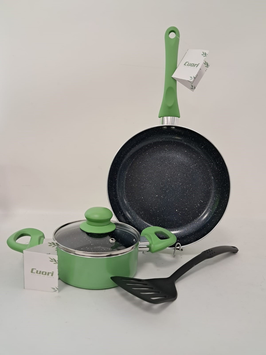 Set-3 Pzas Cocina Linea Verde