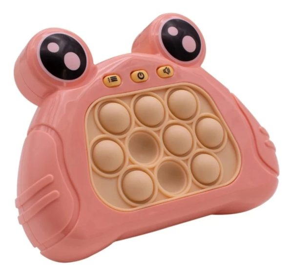 Consola Pop It Con Luz Y Sonido Rosa - Imagen 2