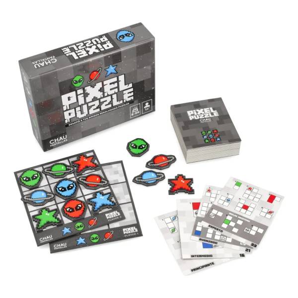 Juego De Mesa Pixel Puzzle +8 Con 40 Tarjetas