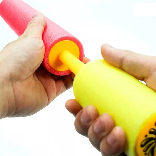 Tubo Lanza Agua De Espuma Retractil Amarillo - Imagen 4