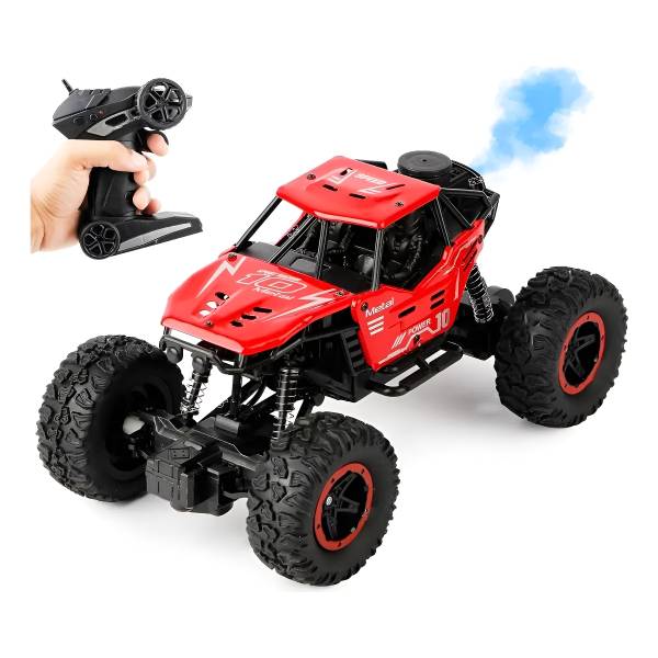 Auto Arenero Lanza Humo Luz Control Remoto - Imagen 4