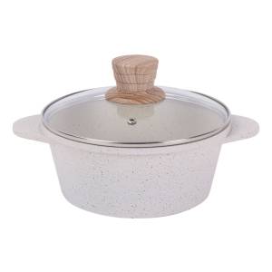 Olla Cacerola Antiadherente Cuori Cuccina 20 Cm Beige