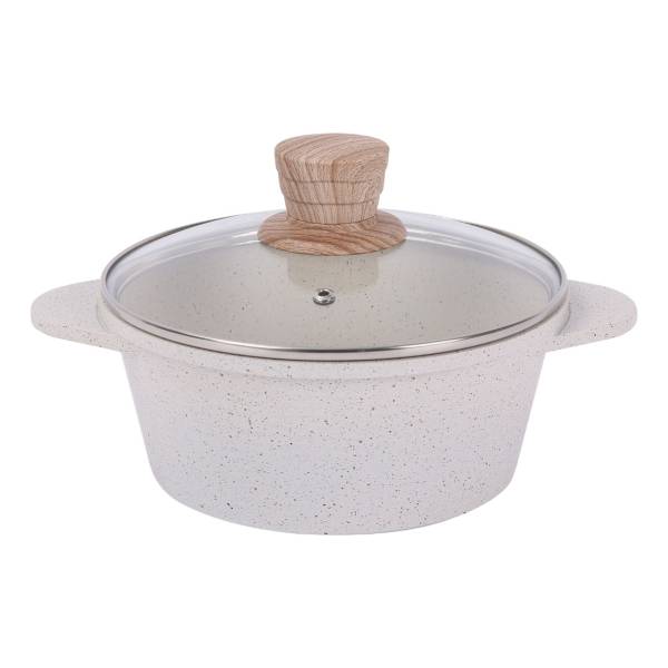 Olla Cacerola Antiadherente Cuori Cuccina 20 Cm Beige