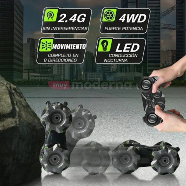 Auto C/control Remoto C/luces 360° - Imagen 3