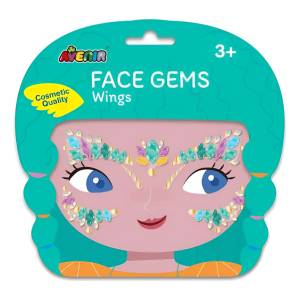 Stickers Face Gems Wings