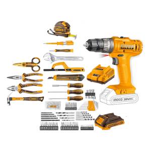 Kit Atornillador Percutor+ 165 Herramientas Hkthp11651 - Smf Color Naranja Claro Frecuencia 50/60