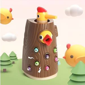 Juego De Mesa Pajaro Carpintero Con Iman