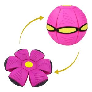 Pelota Magica Disco Volador Luz Rosa