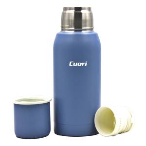 Termo Cuori Botti 750 Ml Acero Inox Tapon Cebador Azul Color