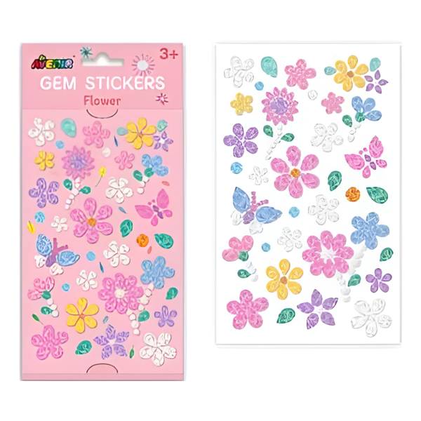 Gem Sticker Flowers