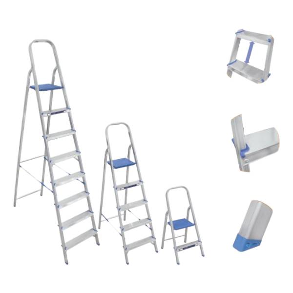 Ff Escalera Familiar Aluminio 8 Escalon Plataforma 500x1760