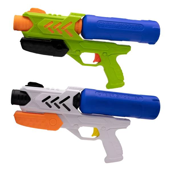 Pistola De Agua Action X2 Blanca/verde