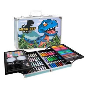 Set Valija Metalica Arte 145 Piezas Colores