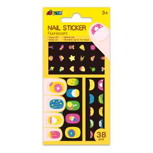 Juego Stickers De Uñas Infantiles Galletas Para Niños Cookie