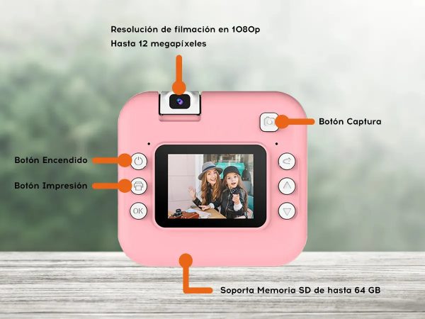 Camara De Fotos Instantane Doble Modo - Imagen 6