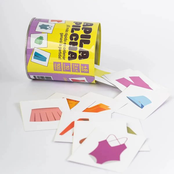 Juego De Mesa Apila Pilcha Chau Pantallas En Lata Familiar - Imagen 2