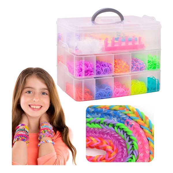 Kit De Cuentas Gomita P/pulseras 3 Capas Pvc