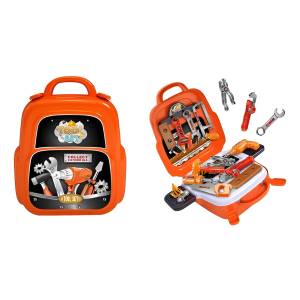 Juguete Mochila Caja De Herramientas Construccion