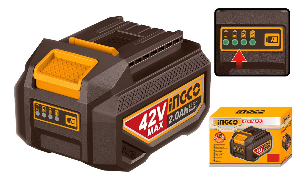 Bateria Ingco 42v 2.0ah Litio Para Linea P42m Fbli42201