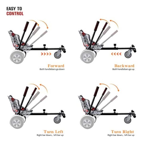 Silla Para Patineta Electrica Negra - Imagen 2