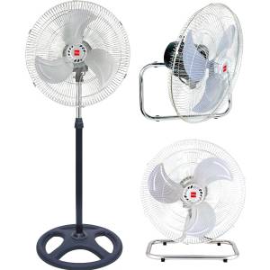 Ventilador De Pie Cuori 3 En 1 Turbo Pared 3 Aspas Regulable