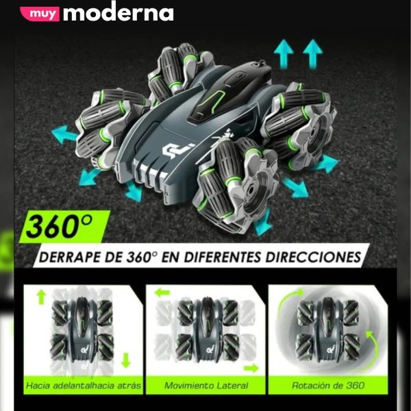 Auto C/control Remoto C/luces 360° - Imagen 4