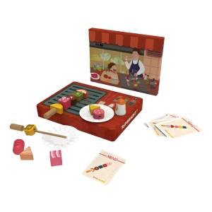 Juego De Parrilla De Madre En Caja
