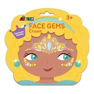 Stickers Face Gems Crown