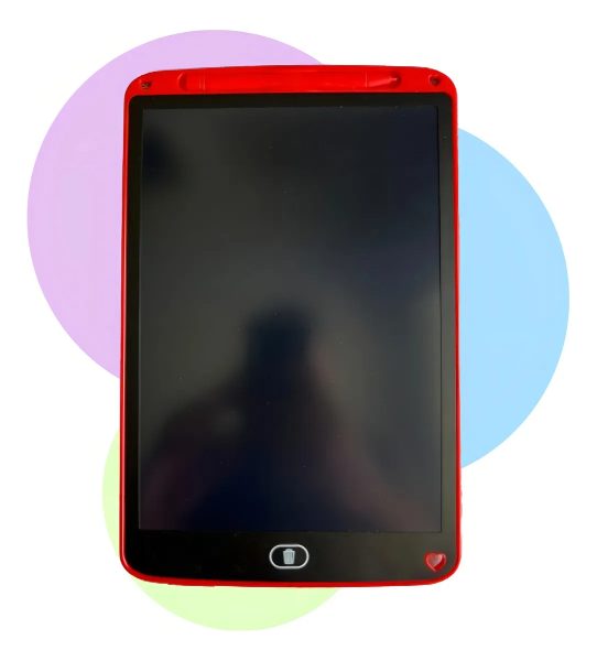 Pizarra Magica Con Lapiz Lcd 12 Rojo - Imagen 3