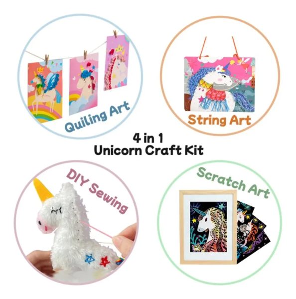 4 En 1 Craft Kit Unicornio Avenir - Imagen 3