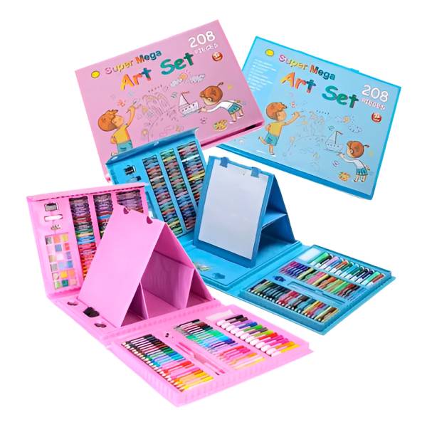 Set Kit De Arte 208 Piezas Maleta Didactica - Imagen 5
