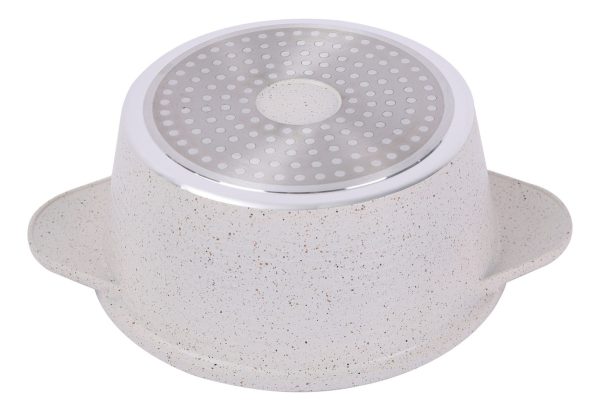 Olla Cacerola Antiadherente Cuori Cuccina 20 Cm Beige - Imagen 2