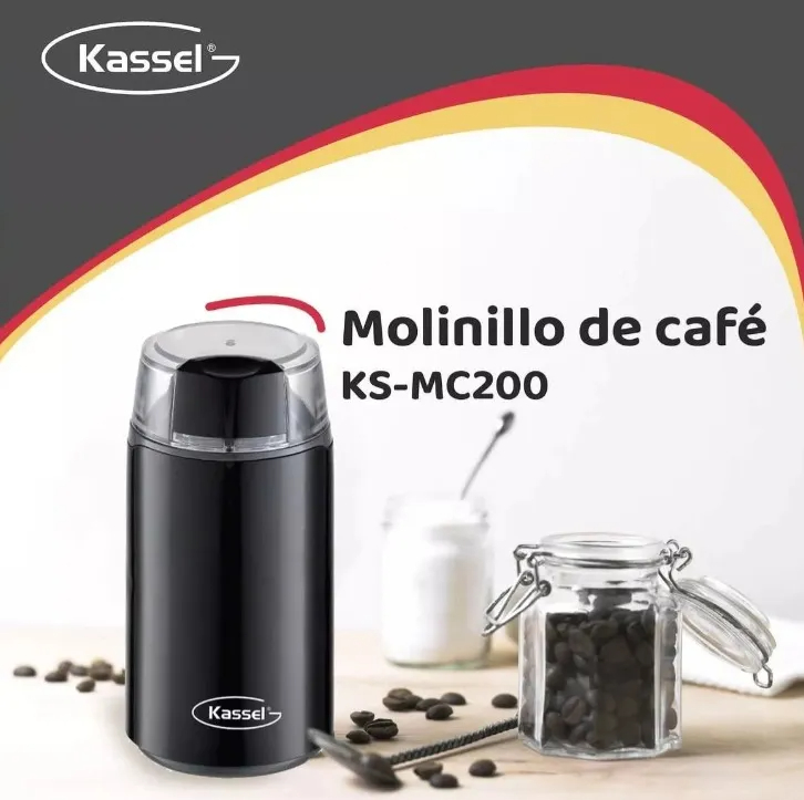 Moledor Milinillo Electrico De Cafe Kassel Semillas 200w Lci - Imagen 3