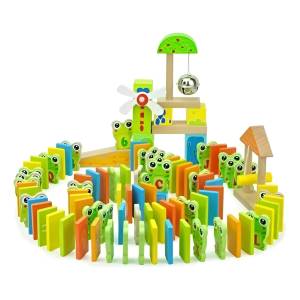 Juego Domino Rana En Madera