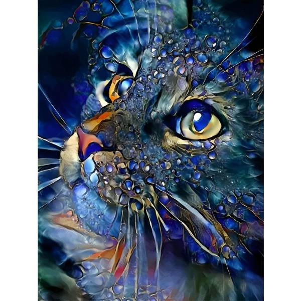 Kit Puzzle Diamante 5d Diseño Gato