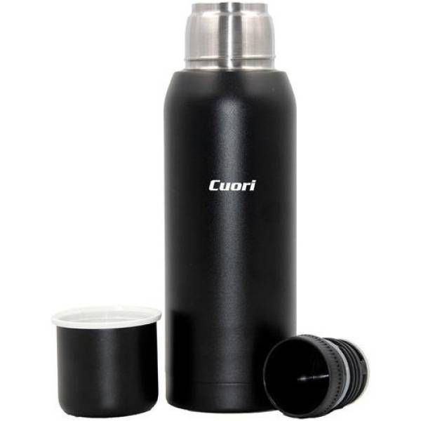 Termo Cuori 1l Acero Inoxidable Recubierto Tapón Cebador Col