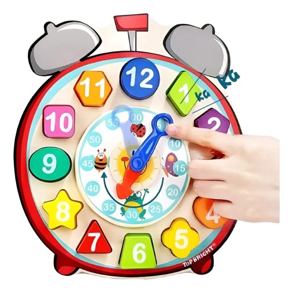Reloj De Madera Didactico - Imagen 3