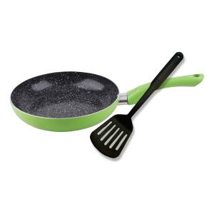 Sarten De Aluminio 20 Cm Con Interior Ceramico Modelo Verde